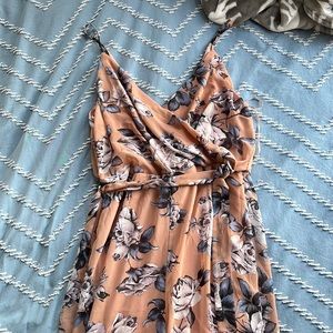 Salmon Floral Jumpsuit